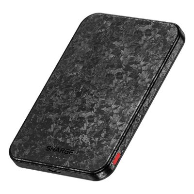 2. SHARGE YDD-SG-C3TXWXX-HEI Powerbank 5000mAh mit kabelloser Ladefunktion und Carbon