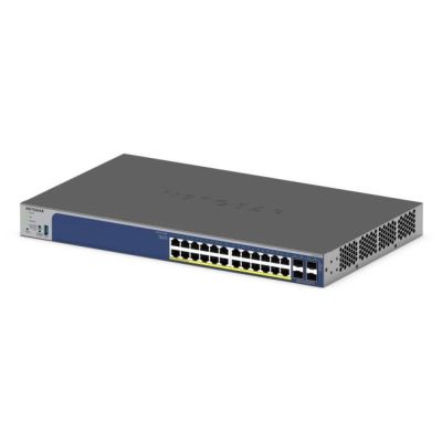 9. Netgear GS728TXPv3 28p PoE 190W (PoE+: 24p) Managed Gigabit/10G Switch