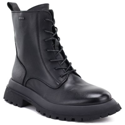 Damen-Ankle-Boots aus Leder, gefüttert, schwarz, Big Star UU274375
