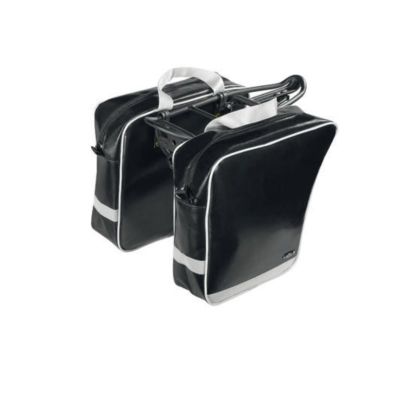 Lackierte Koffertasche schwarz