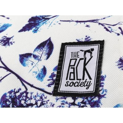 7. THE SOCIETY PACK XCLASSIC RUCKSACK 181CPR702-72 OFF WHITE BLUE BLUMENMUSTER