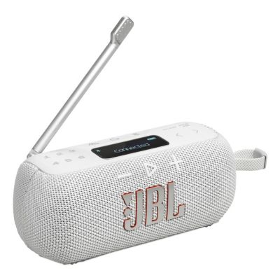 JBL TUNER 3 Lautsprecher (weiß, kabellos, mit FM- und DAB+-Radio)