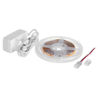 6. 3 m COB-LED-Streifen mit Netzteil, neutrale Farbe, IP20