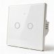 12. QOLTEC LICHT-EIN/AUS-SCHALTER | 2-KANAL-TOUCH-BEDIENUNG | WLAN | TIMER | TUYA | WEISS