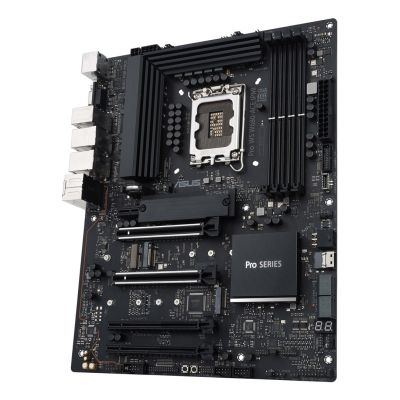 8. ASUS Pro WS W680-ACE W680 (LGA 1700) ATX-Mainboard, 2x PCIe 5.0, 3x PCIe 4.0, 3x PCIe 4.0 M.2-Steckplätze, 2x USB 3.2 Gen 2, 4x USB 3.2 Gen 1, 2x USB 2.0, 2x 2,5-Gb-Ethernet, 1x SlimSAS, 4x SATA, HDMI, DisplayPort und VGA