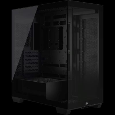 6. Corsair 3500X RSR ARGB Midi-Tower-Gehäuse mit Seitenwand aus gehärtetem Glas, Schwarz