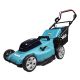 10. Makita DLM480Z Akku-Rasenmäher (Schiebemäher) Schwarz, Türkis