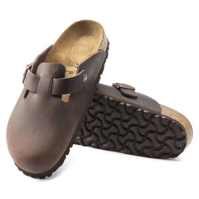 8. Birkenstock Boston Habana Clogs aus geöltem Leder, normale Weite, Damen-/Herrenschuhe (0860131)