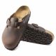8. Birkenstock Boston Habana Clogs aus geöltem Leder, normale Weite, Damen-/Herrenschuhe (0860131)