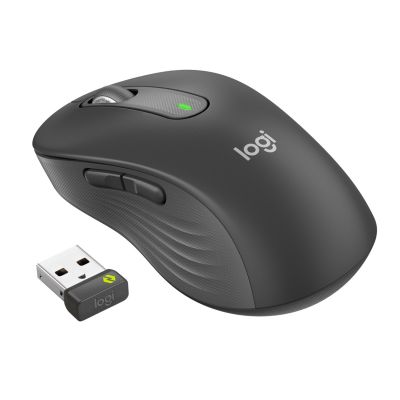 14. Logitech Signature M650 Business-Maus, Büromaus, Rechtshänder, kabellos (RF) + Bluetooth, optisch, 4000 DPI