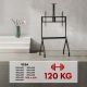 22. MACLEAN TV-Wagen mit Kameraablage, auf Rollen, 55–100 Zoll, max. Traglast 120 kg/10 kg Ablage, max. VESA 900 x 600, MC-114 B