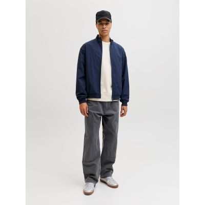 4. Jack&Jones Herren-Bomberjacke JJECHARGE STAND COLLAR BOMBER NOOS 12288895 NAVY BLAZER