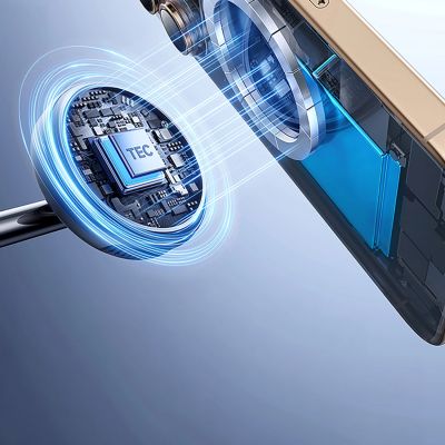 6. Baseus EnerFill FS41 3-in-1 Kühl-Ladegerät mit kabelloser Ladefunktion, EU-Stecker (45 W) und USB-C-zu-USB-C-Kabel – Schwarz