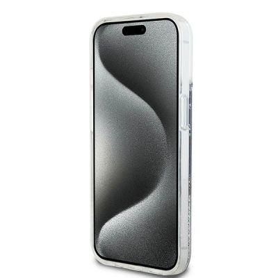5. DKNY Liquid Glitter Big Logo Hülle für iPhone 15 / 14 / 13 - Schwarz