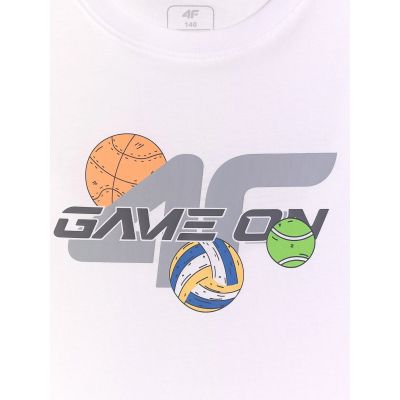 6. Jungen-Regular-T-Shirt mit Print 4F 4FJRAW26TTSHM4346-10S