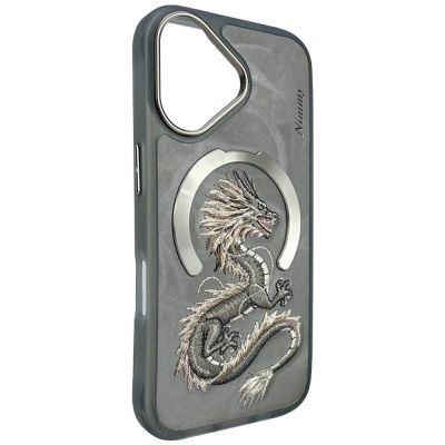 5. Nimmy Dragon MagSafe iPhone 16 Hülle - Grau