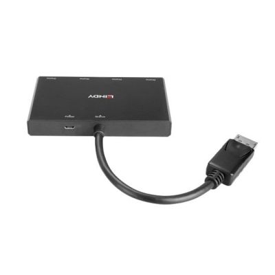 4. Lindy 38431 DisplayPort Hubs und Konzentratoren Schwarz