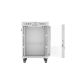 8. 19" 15U 600x800 LCD-Einbauschrank mit grauer Glastür, Lanberg (Flat Pack) V2