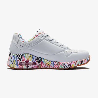 4. Skechers X Jgoldcrown Uno Loving Love W Schuhe 155506-WHT