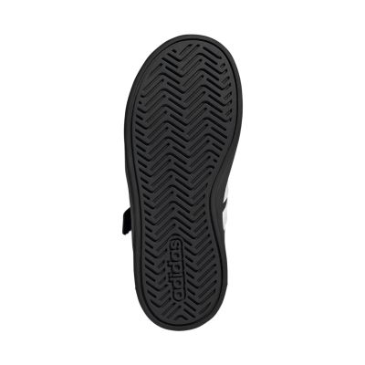 6. Adidas Grand Court 3.0 Kinderschuhe Schwarz und Weiß KJ4369