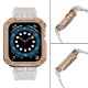 4. Protect Strap Band für Apple Watch 38/40/41mm Panzergehäuse Armband - Transparent, Roségold