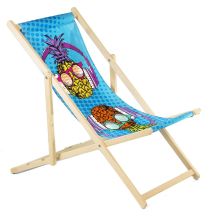 Klassischer Buchenholz-Liegestuhl GreenBlue GB183 mit Ihrem eigenen Druck