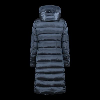 3. CMP Damen Winterjacke mit Kapuze, Langer Isoliermantel, Marineblau (34K0046F/L635)