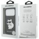 8. Karl Lagerfeld Saffiano Mono Patch Choupette Case für iPhone 18 Pro / 17 Pro – schwarz