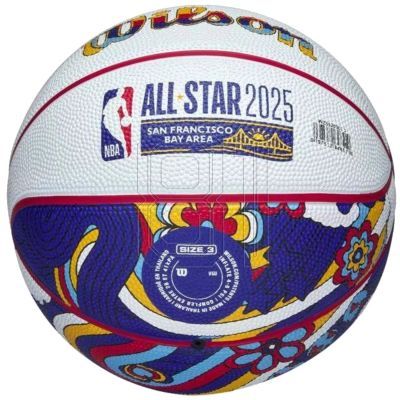 4. Wilson 2025 NBA All Star Miniball Basketball WZ3020201XB
