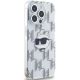 4. Karl Lagerfeld IML Choupette Head & Monogram Hülle für iPhone 15 Pro – transparent