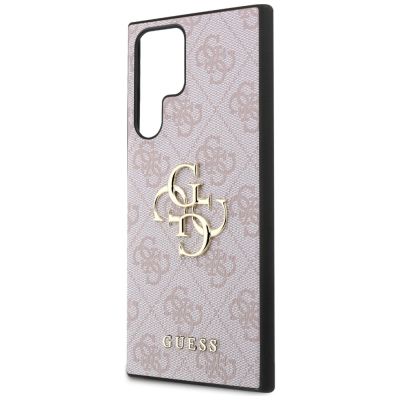 6. Guess 4G Big Metal Logo Hülle für Samsung Galaxy S24 Ultra - Pink