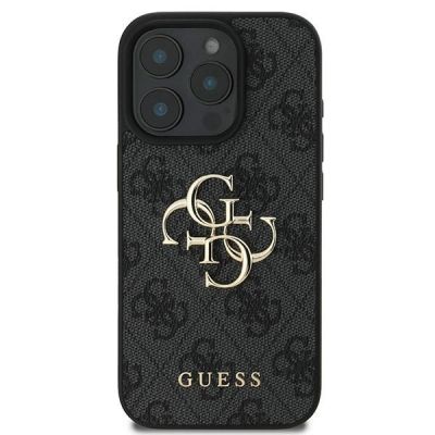 3. Guess 4G Big Logo Case für iPhone 16 Pro - Schwarz