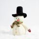 10. Dekorativer Schneemann 23 cm Hutmacher