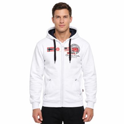 5. Herren-Sweatshirt Geographical Norway GORMA MEN 100 EO +BS (WT1880H/GN-WHITE)