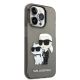 4. Karl Lagerfeld Glitzer Karl&Choupette Hülle für iPhone 14 Pro – Schwarz