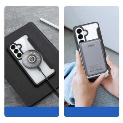 4. Dux Ducis Skin X Pro MagSafe-kompatible Brieftaschenhülle für Samsung Galaxy S26+ - Schwarz