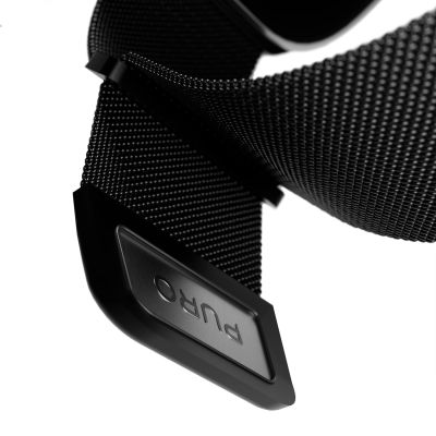 8. Puro Milanese Edelstahlarmband für Apple Watch 38 / 40 / 41 mm - Schwarz