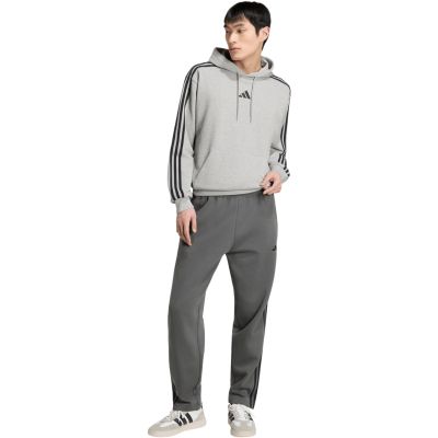 5. adidas Essentials Herren-Hoodie mit 3 Streifen aus French Terry, Grau, KY4202