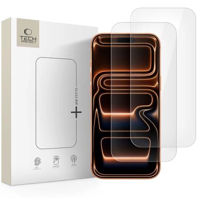Tech-Protect Glass Fit+ 2er-Pack Panzerglas für iPhone 16 Pro Max / 17 Pro Max - transparent