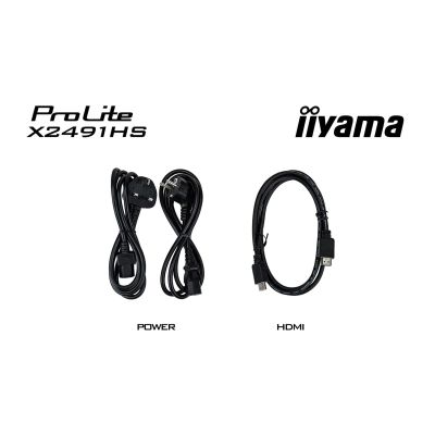 16. iiyama ProLite X2491HS-B1 Computermonitor 60,5 cm (23,8") 1920 x 1080 px Full HD LCD Schwarz