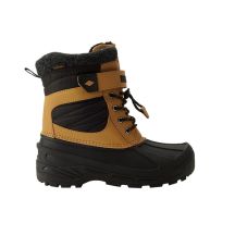 Lee Cooper Kinderwinterstiefel, braune, gefütterte Schneestiefel mit Klettverschluss