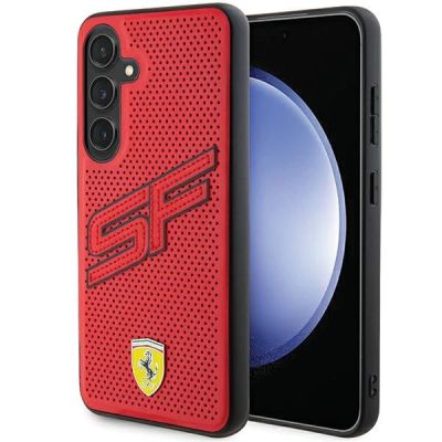 Ferrari Big SF Perforierte Hülle für Samsung Galaxy S24 – rot