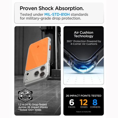 11. Spigen Ultra Hybrid MagSafe Hülle für iPhone 18 Pro Max / 17 Pro Max – Orange