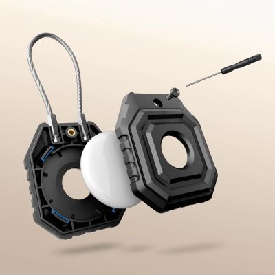 3. Tech-Protect Kevlar-Schutzhülle für Apple AirTag 1/2 – Schwarz