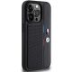 4. BMW Perforated Tricolor Line Hülle für iPhone 15 Pro – Schwarz