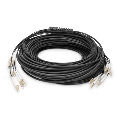 Digitus werkseitig konfektioniertes universelles Glasfaser-Breakout-Kabel, Multimode OM4, 8 Fasern, LC/UPC - LC/UPC