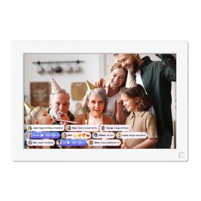 myFirst Live Digitaler Bilderrahmen, Weiß, 25,6 cm (10,1") Touchscreen, WLAN