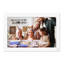 myFirst Live Digitaler Bilderrahmen, Weiß, 25,6 cm (10,1") Touchscreen, WLAN