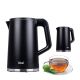 5. Ideal Wasserkocher 1,7 l, Edelstahlgehäuse, Leistung 1500 W, Schwarz