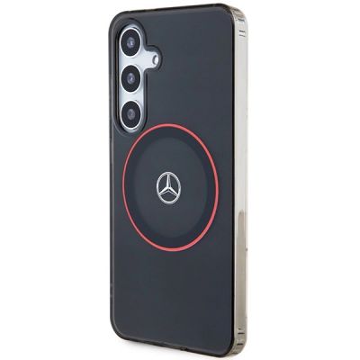 2. Mercedes Double Layer W Red MagSafe Hülle für Samsung Galaxy S24 – Schwarz